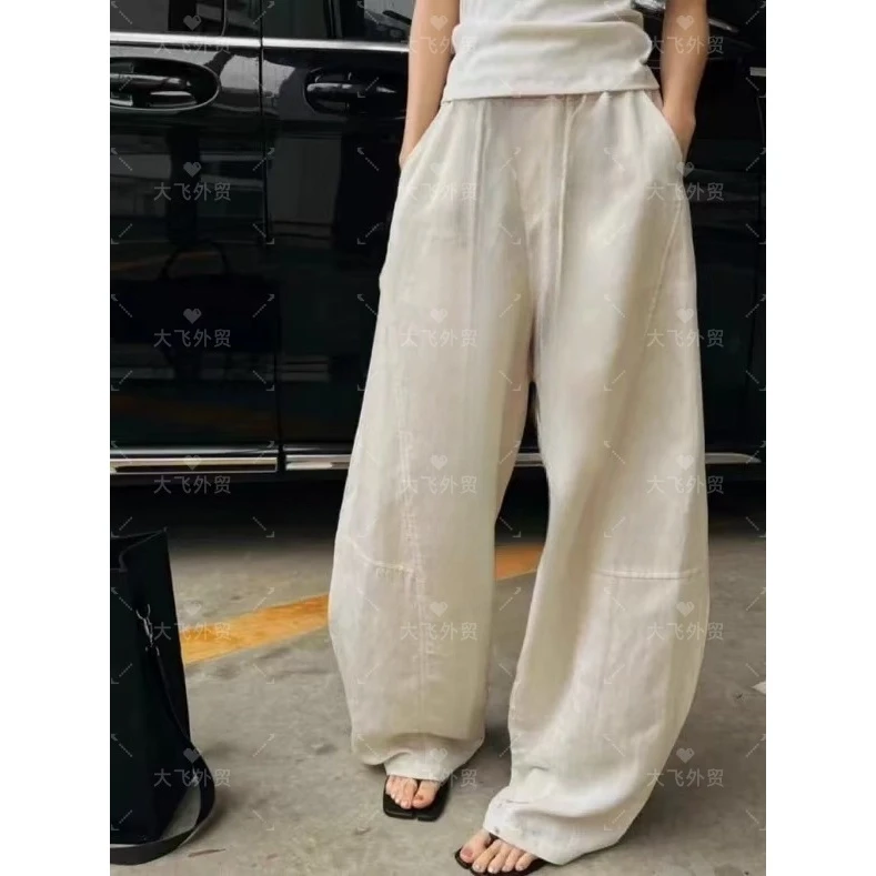 【夏日宝藏&轻薄亚麻直筒裤】轻薄感显瘦亚麻直筒裤DF57