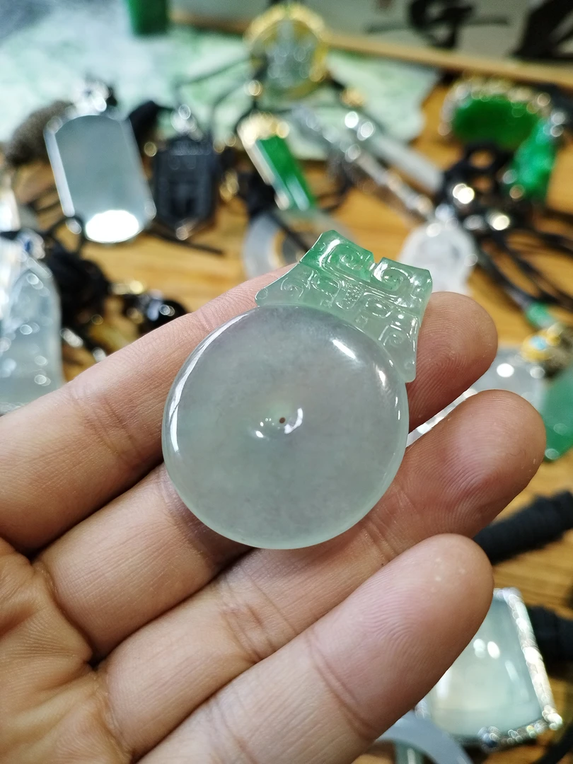 高冰钟仿古平安扣