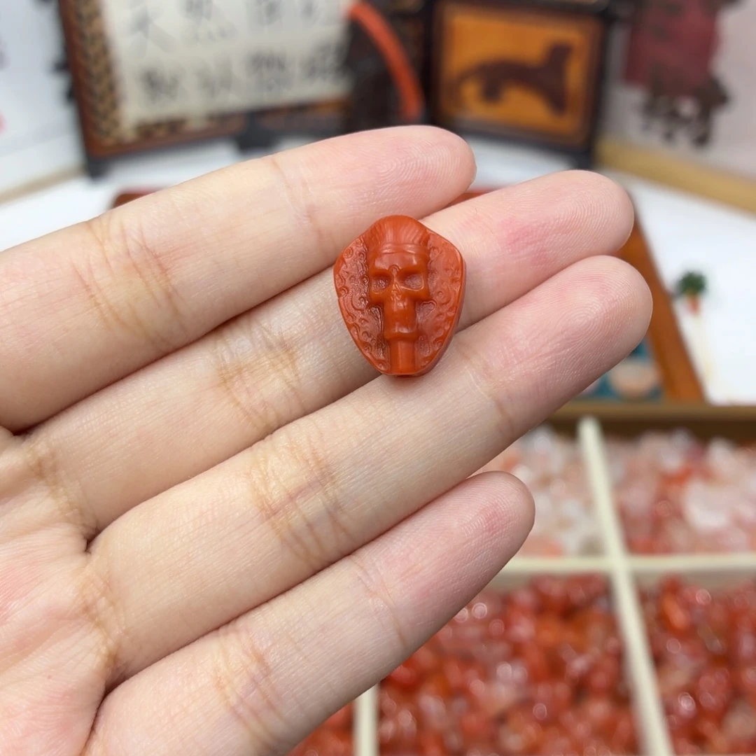 南红玛瑙未镶嵌配饰南红刺骨背云