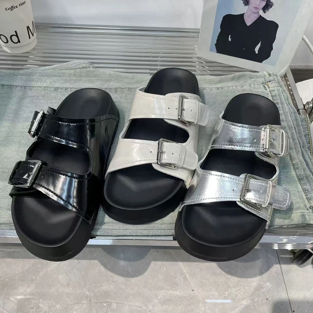 经典拖鞋~新款厚底勃肯鞋女百搭休闲拖鞋505