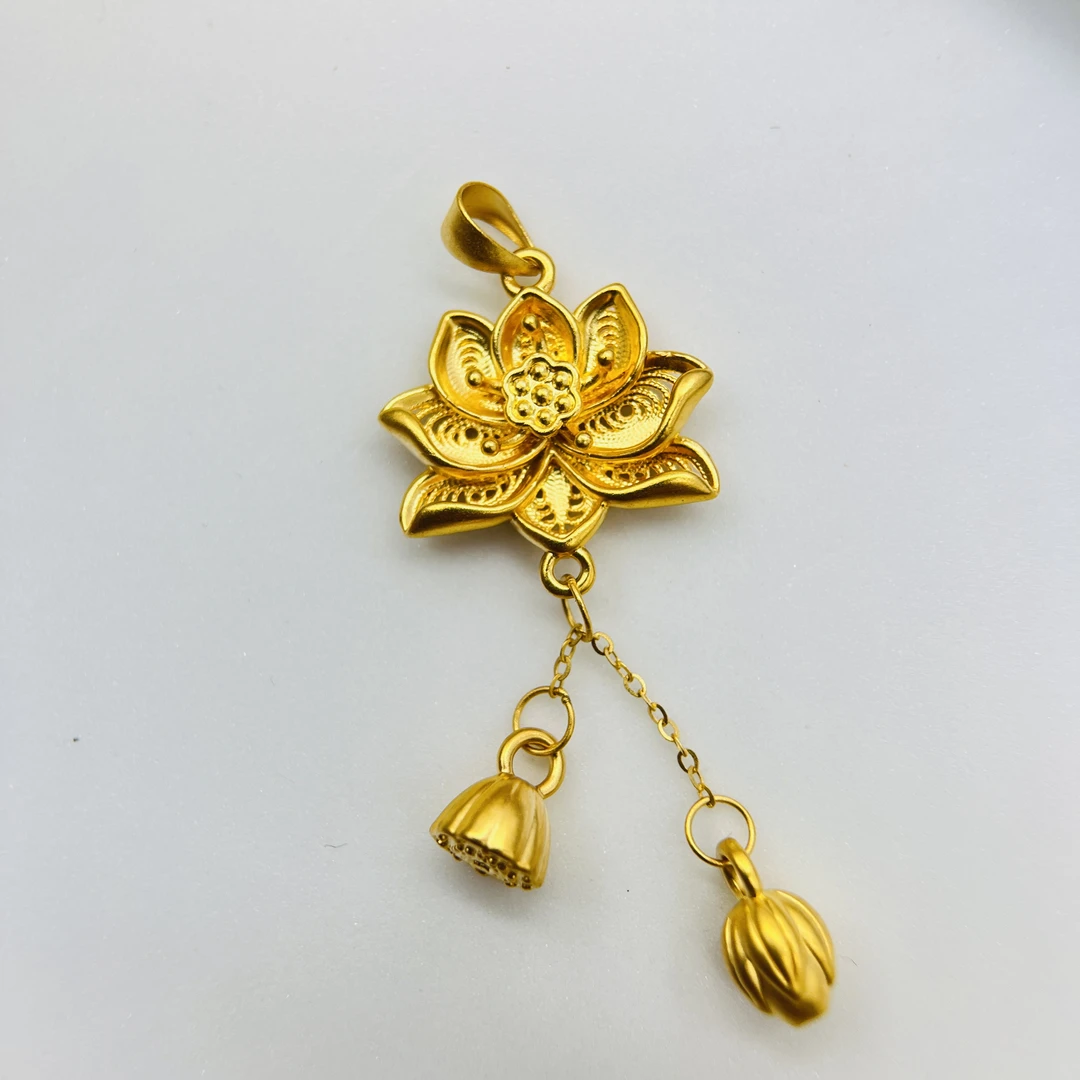 足金饰品/莲花两世欢/1.35/1B5B1509/q