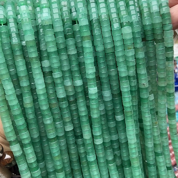 玛瑙/玉髓未镶嵌珠宝半成品一条6/3mm左右东陵玉直切