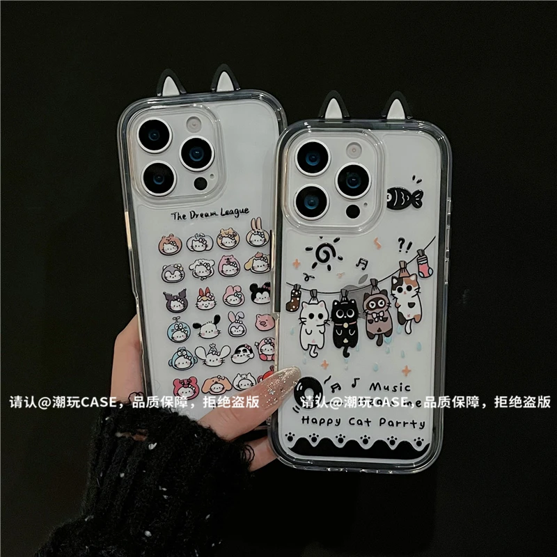 三合一炫彩适用苹果iPhone17/华为荣耀/OPPO/VIVO/小米手机壳爆款