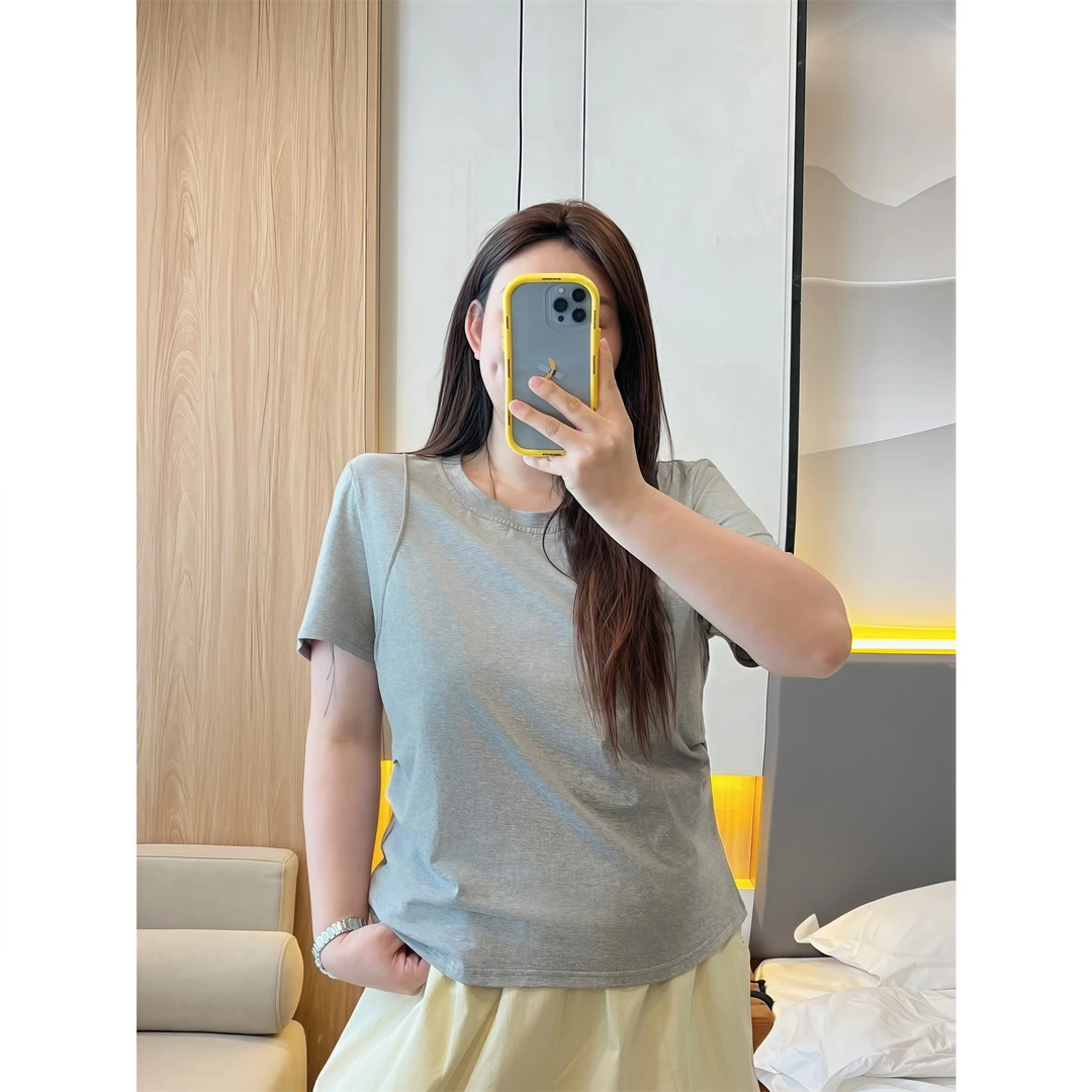 大码女装夏季潮流遮肉时尚花契200斤胖mm设计感鱼骨拼短袖T 14652