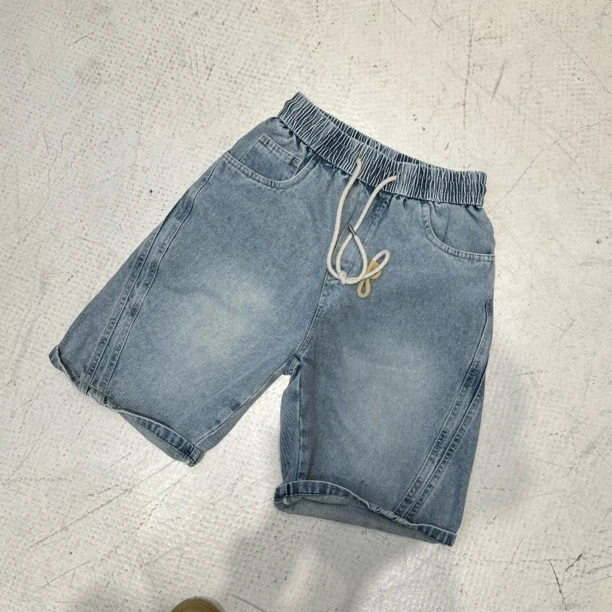 夏季新款高品质解构高棉感百搭舒适透气男士牛仔短裤