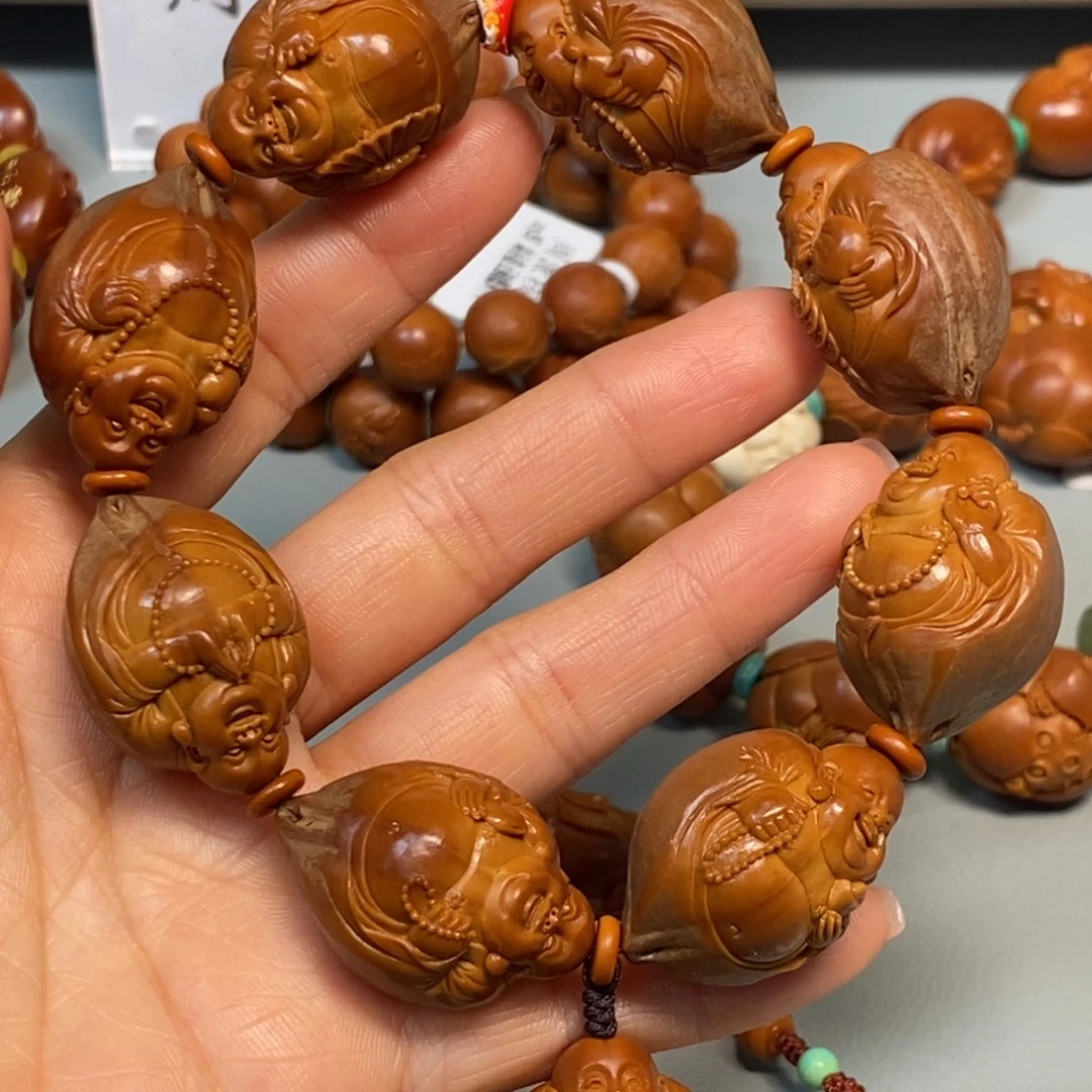 橄榄核手串/手链包衣弥勒