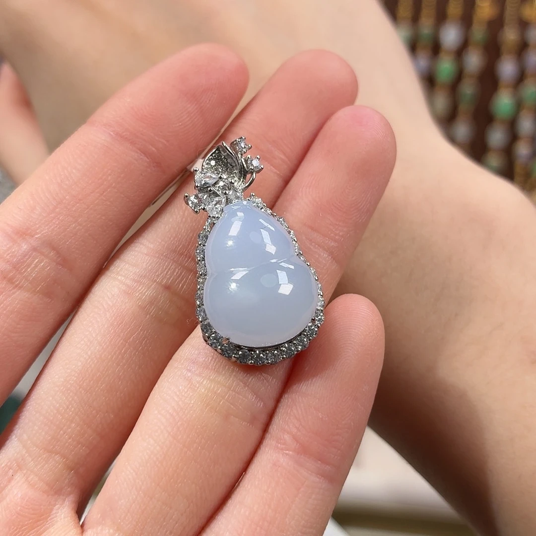 就***啦翡翠银S925镶嵌手链