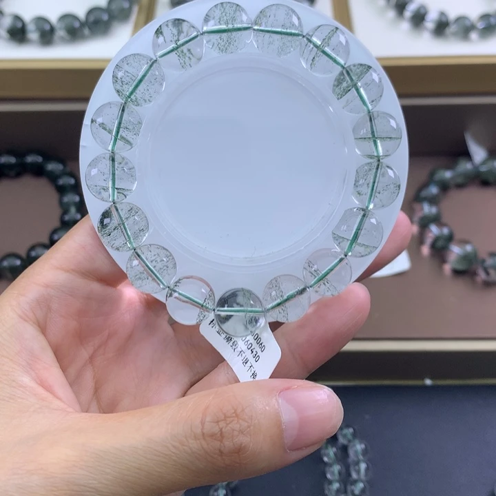 未镶嵌手链水晶绿幽灵