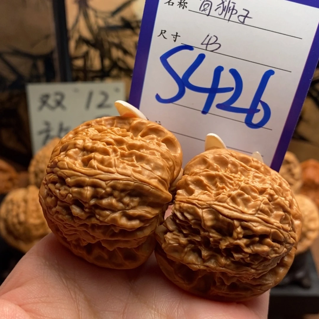 把件文玩核桃闷白43