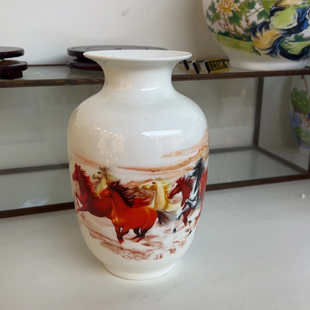 摆件陶22cm马到成功