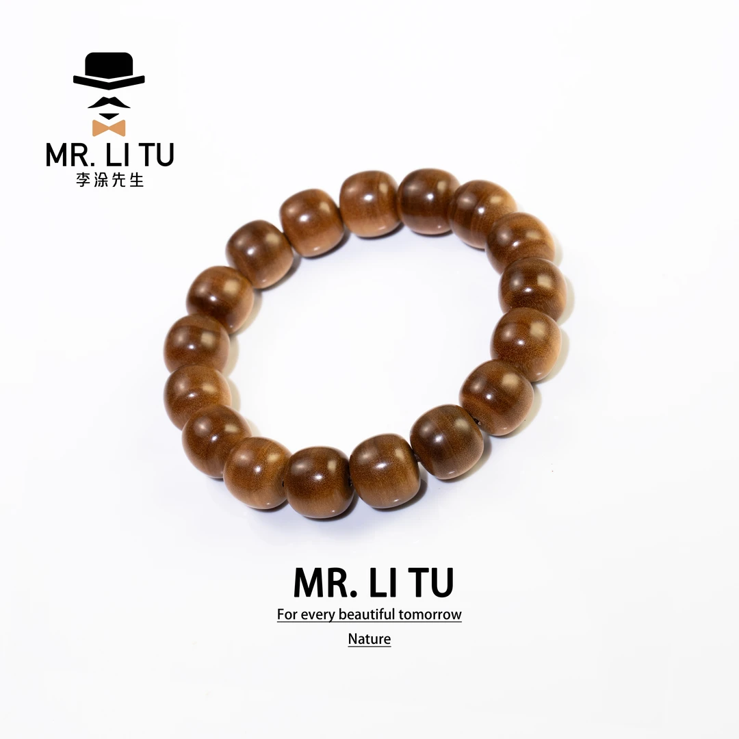 印度迈索尔老山檀香【路虎】12*13mm虎皮纹黑肉单圈【李涂先生】