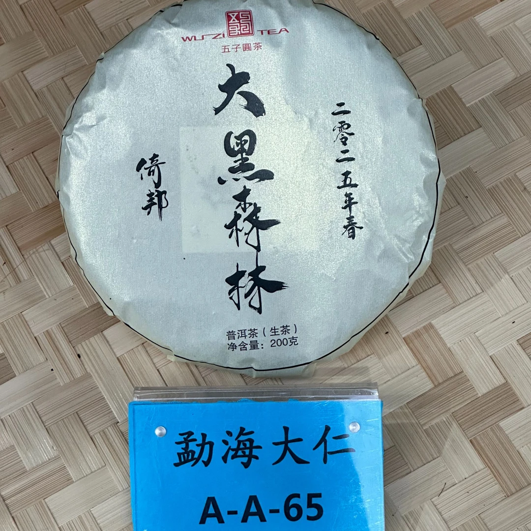 DR8-14【A-A65】福利-2025年倚邦大黑树林春生茶单饼200g
