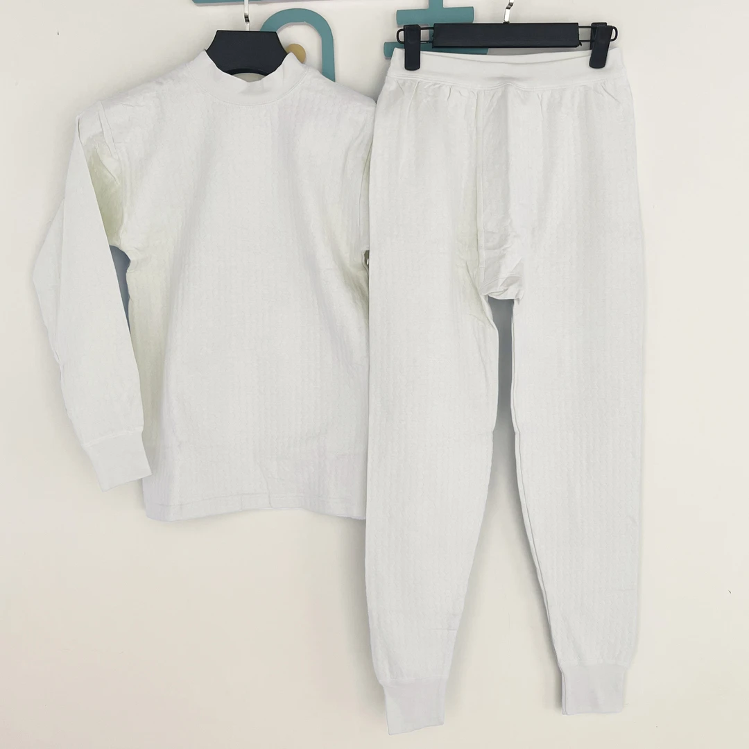 【福利款】男士三层螺外棉保暖套长袖秋冬中老年圆高领柔软舒适