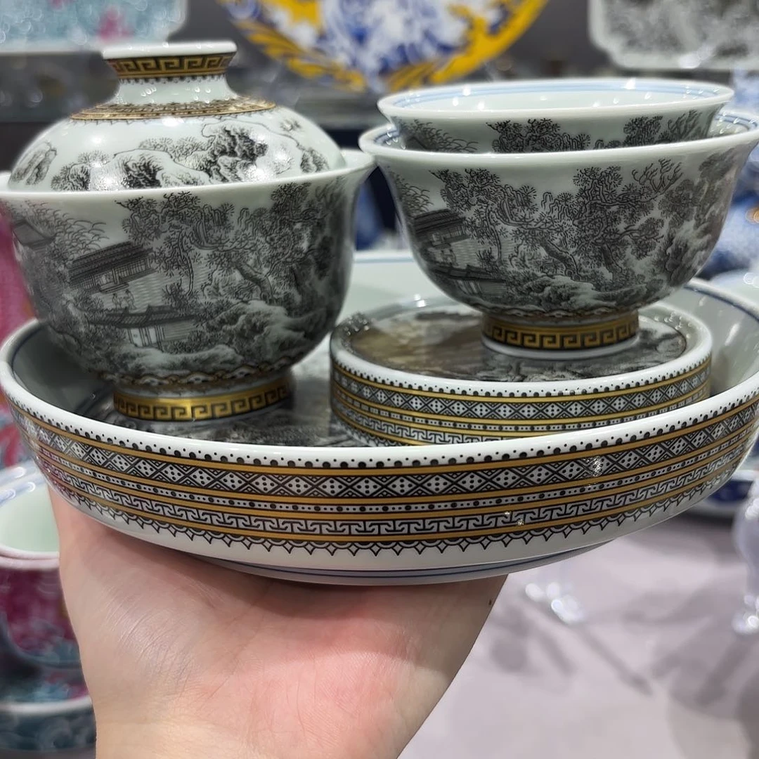 瓷片景德镇瓷器艺术半手