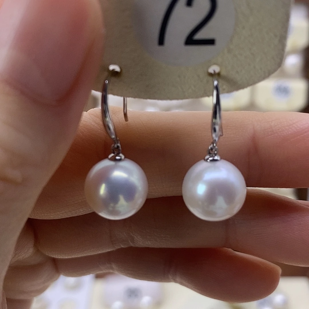 耳饰淡水珍珠银S925镶嵌