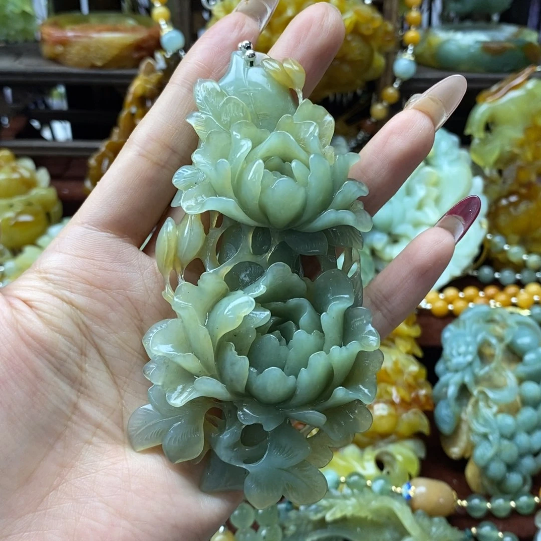 蛇纹石玉挂件未镶嵌s****l