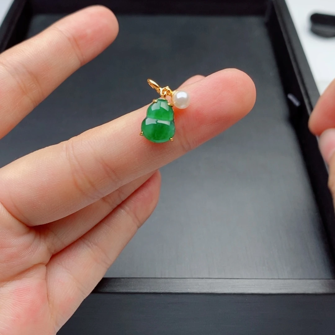 翡翠手链银S925镶嵌配饰