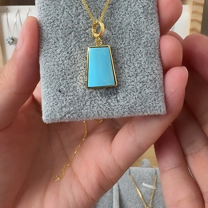 绿松石未镶嵌吊坠(赠链)