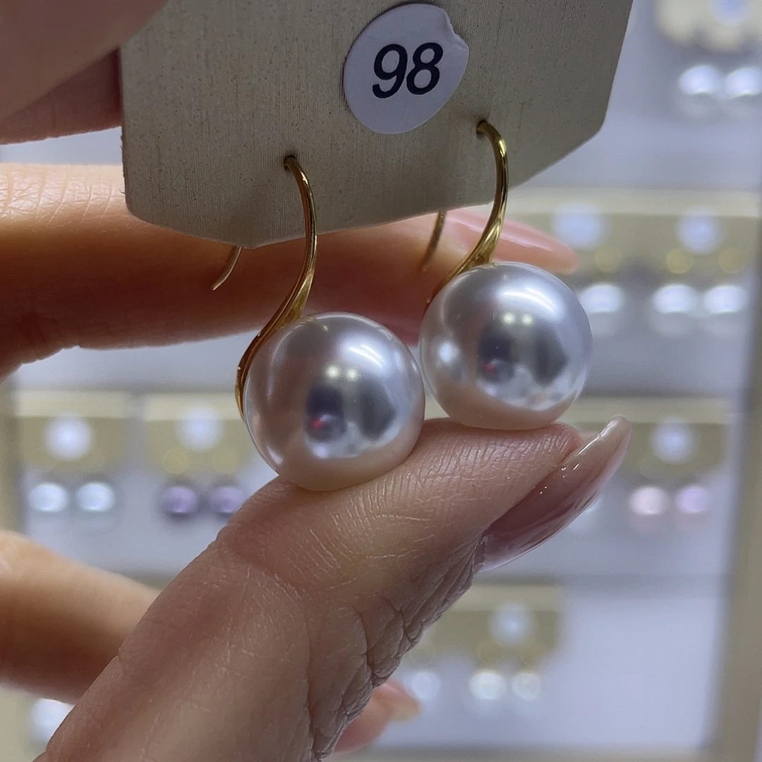 耳饰淡水珍珠银S925镶嵌