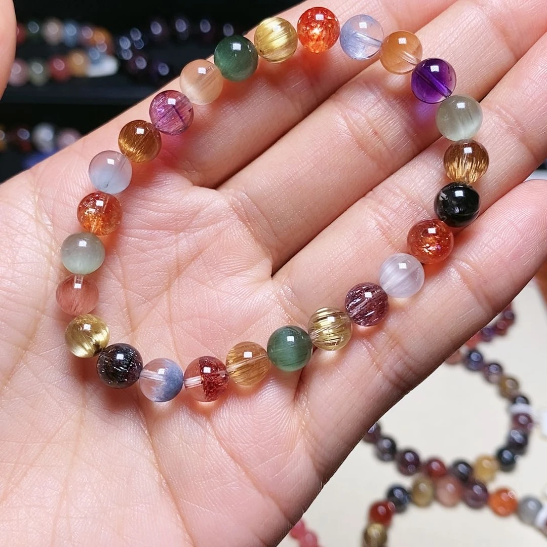 水晶手串未镶嵌多宝