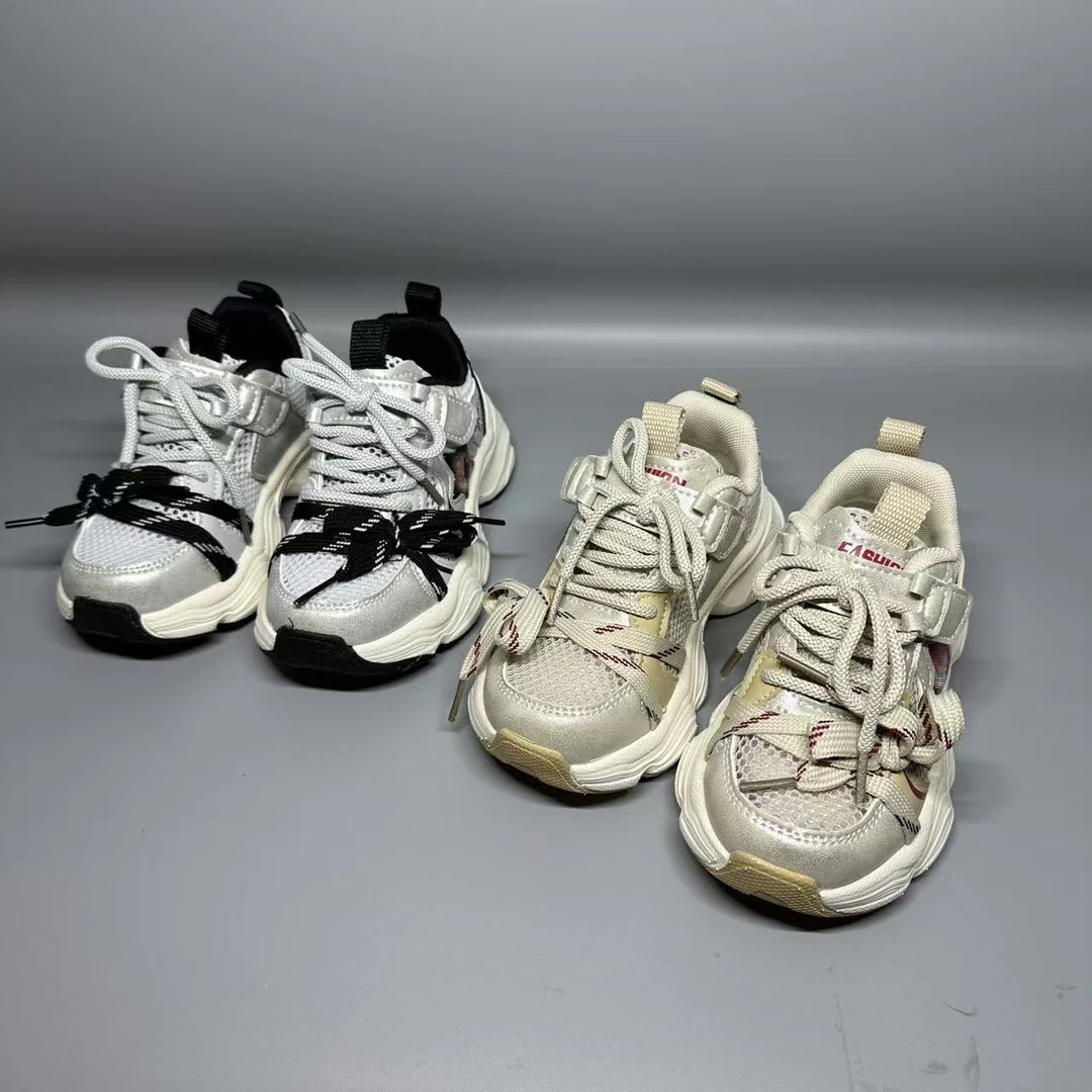 265儿童单透网魔术贴童鞋休闲鞋百搭时尚男童女童运动鞋27-37