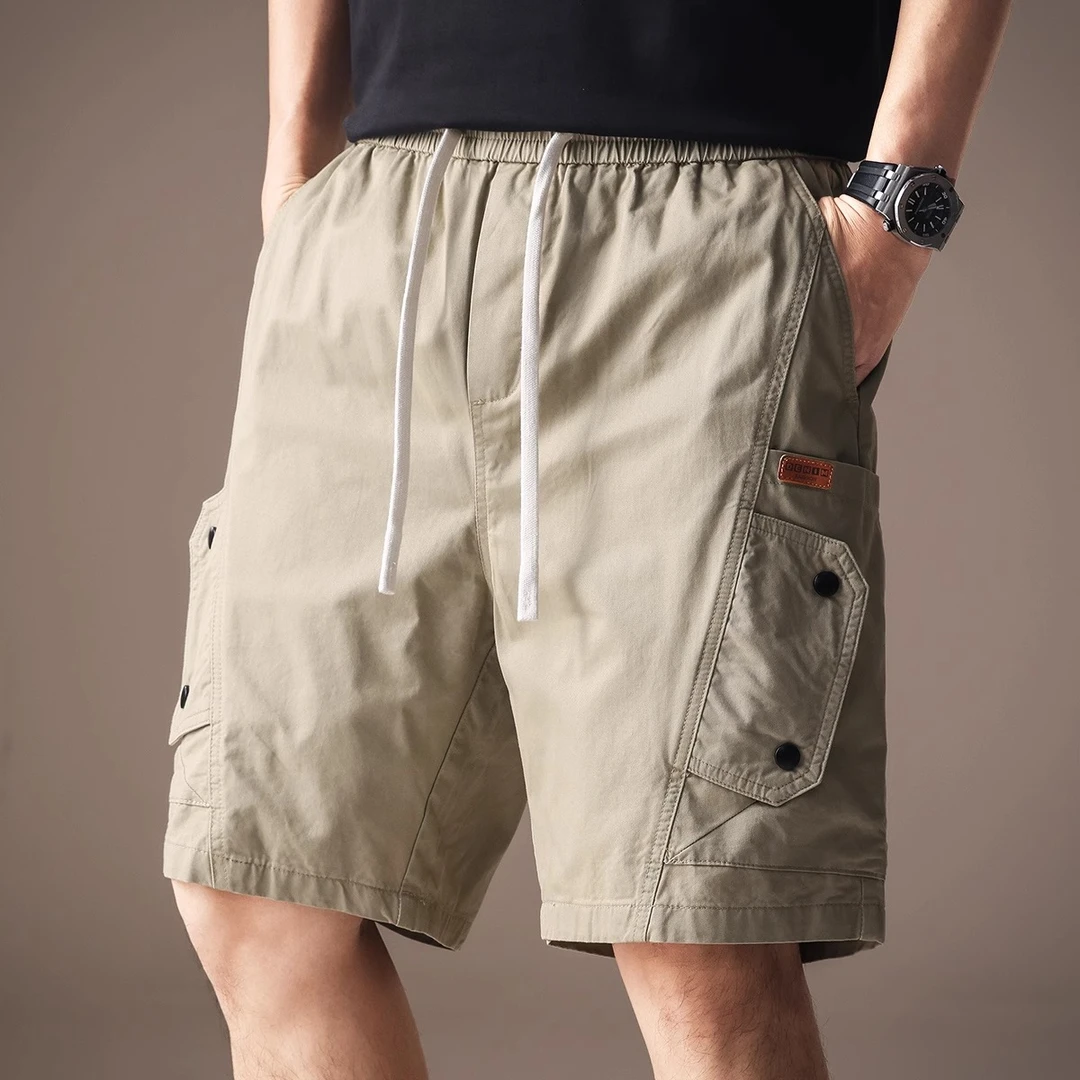 MR.MUDI/穆迪先生高端美式痞帅工装短裤男宽松夏新款大口袋五分裤