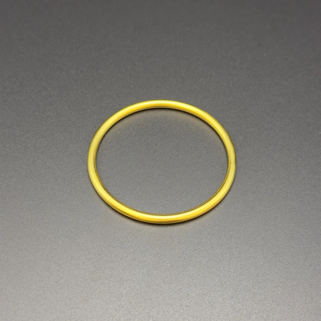 足银手镯  【关注店铺领券】宝鑫雅素圈手镯包金工艺手镯轻奢女款