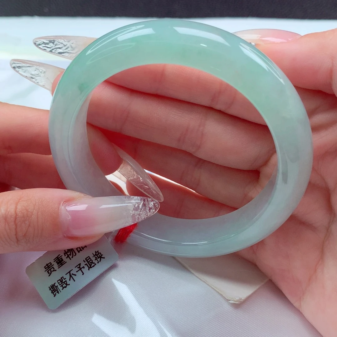 翡翠手镯未镶嵌天然缅甸翡翠A货手镯 79号