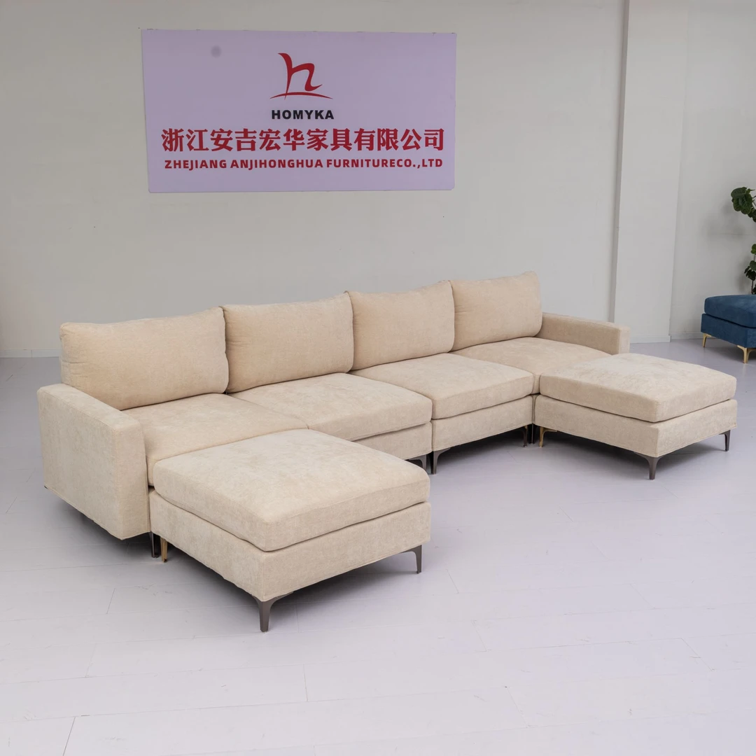 直排沙发雪尼尔沙发组合沙发弹簧包坐垫卧室客厅轻奢