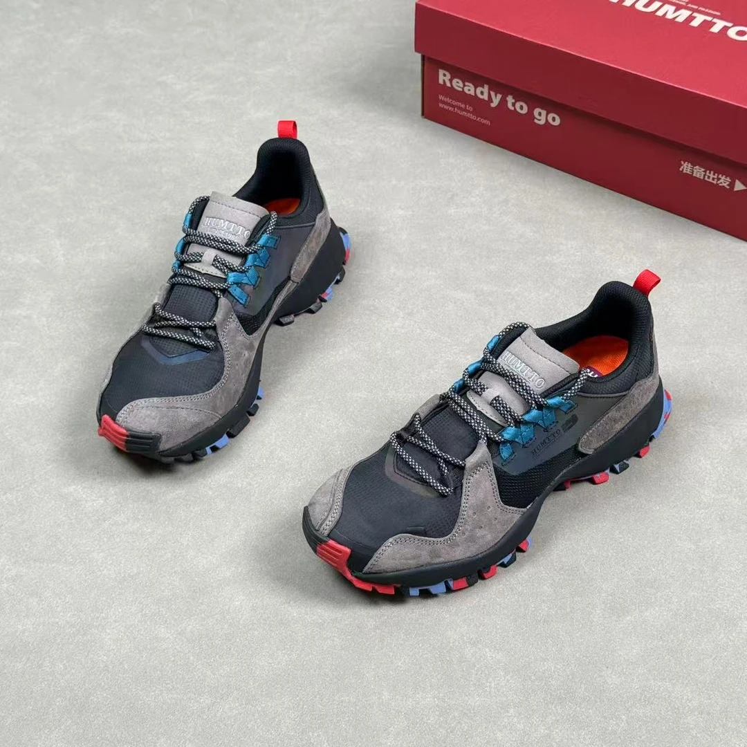 HUMTTO悍途秋冬轻便防泼水防滑耐磨减震户外徒步登山鞋