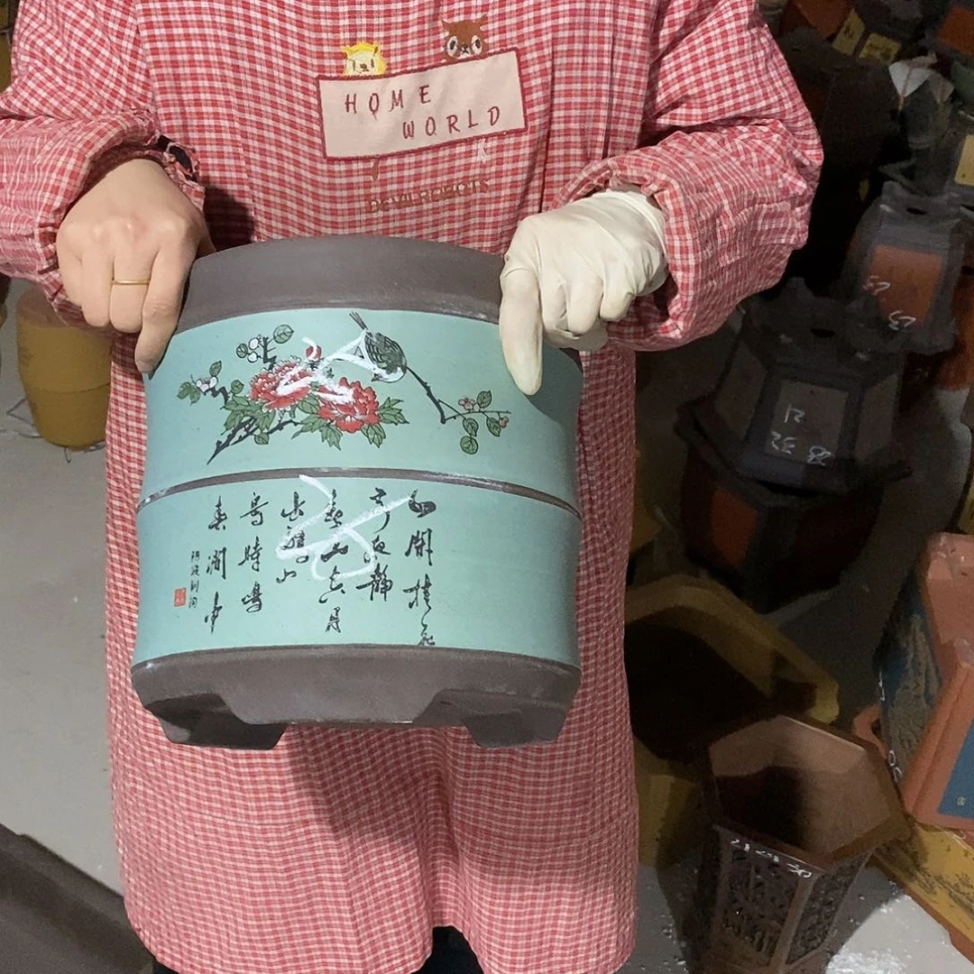 紫砂花盆紫砂花盆