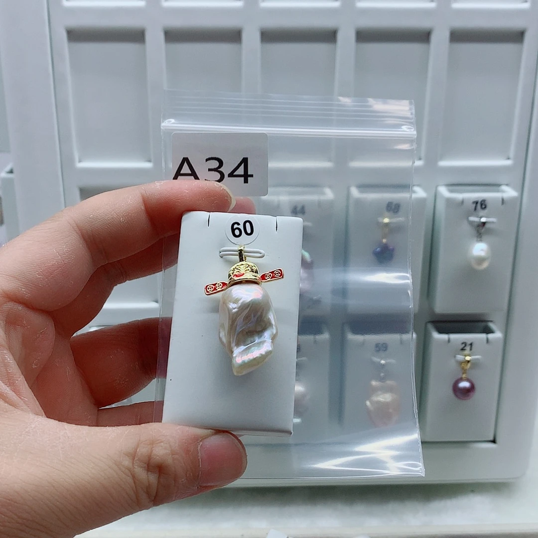 吊坠(不含链)合金淡水珍珠