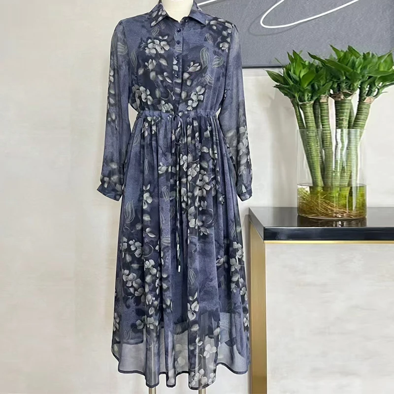 【玲玲专属】夏季新款时尚女装气质百搭优雅连衣裙洋气妈妈装6086