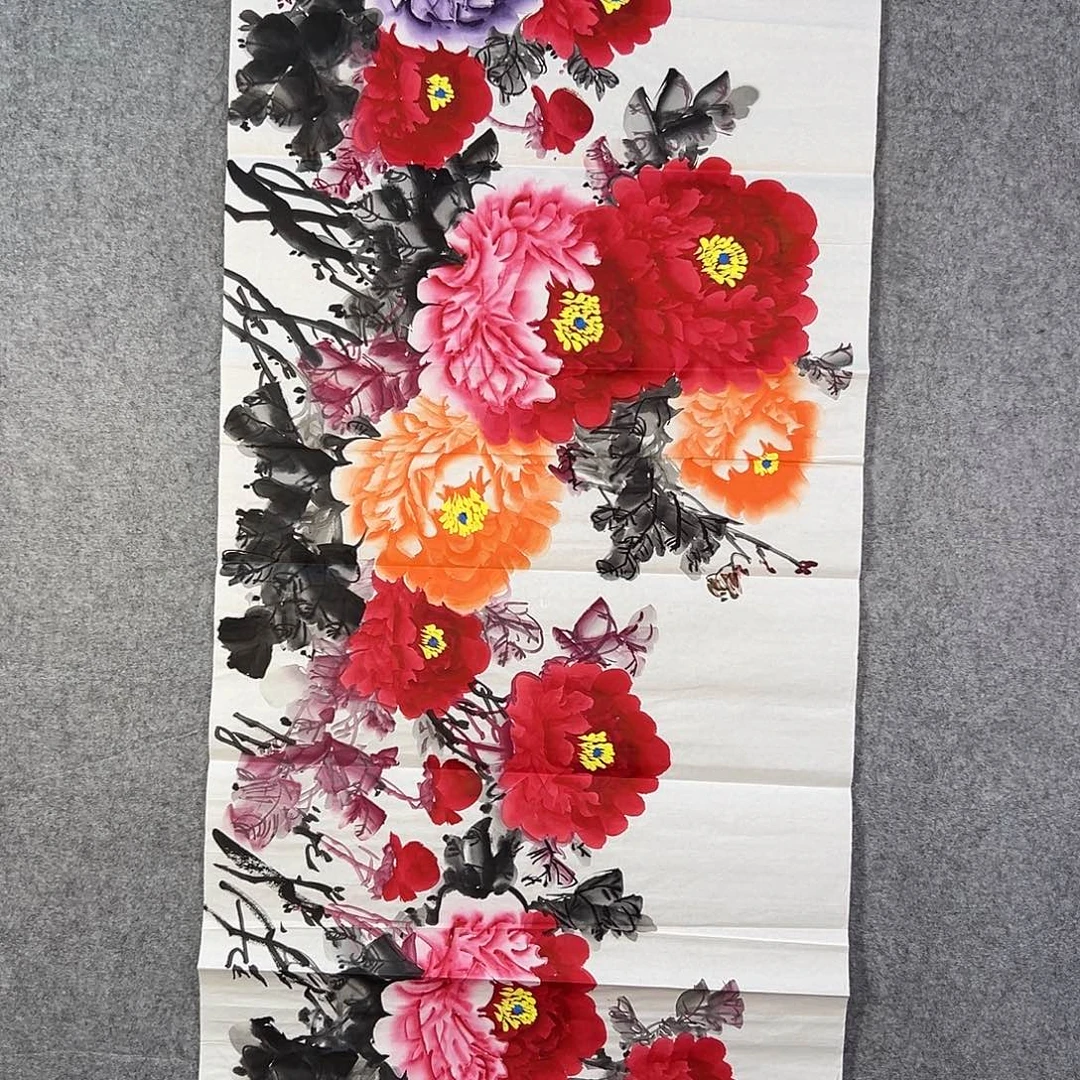 国画078 牡丹花等经济植物和花卉资源