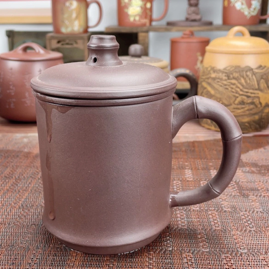 【闪购商品】紫砂茶杯宜兴原矿紫砂盖杯微瑕