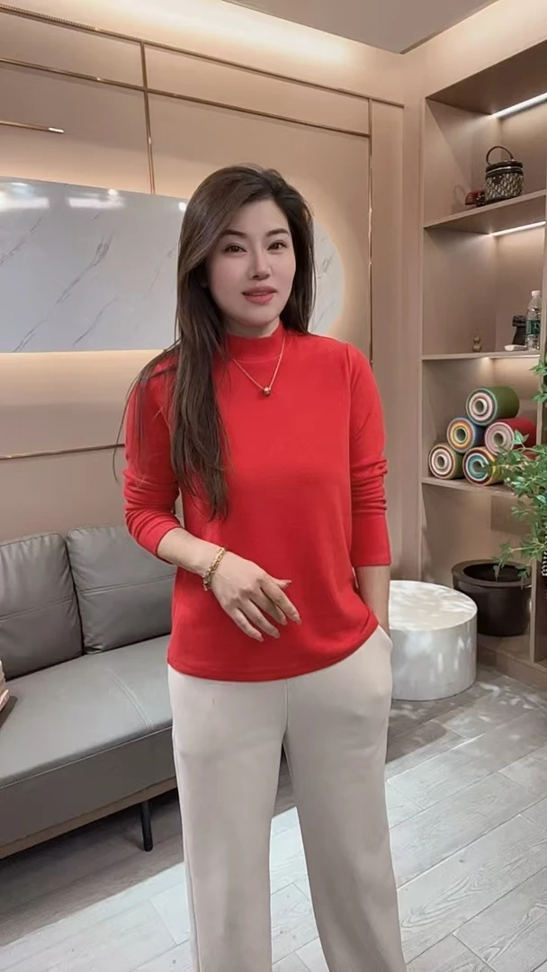 怡特美【澳绒立领】冬季新款重磅加厚御寒发热 原纱防螨长袖22919