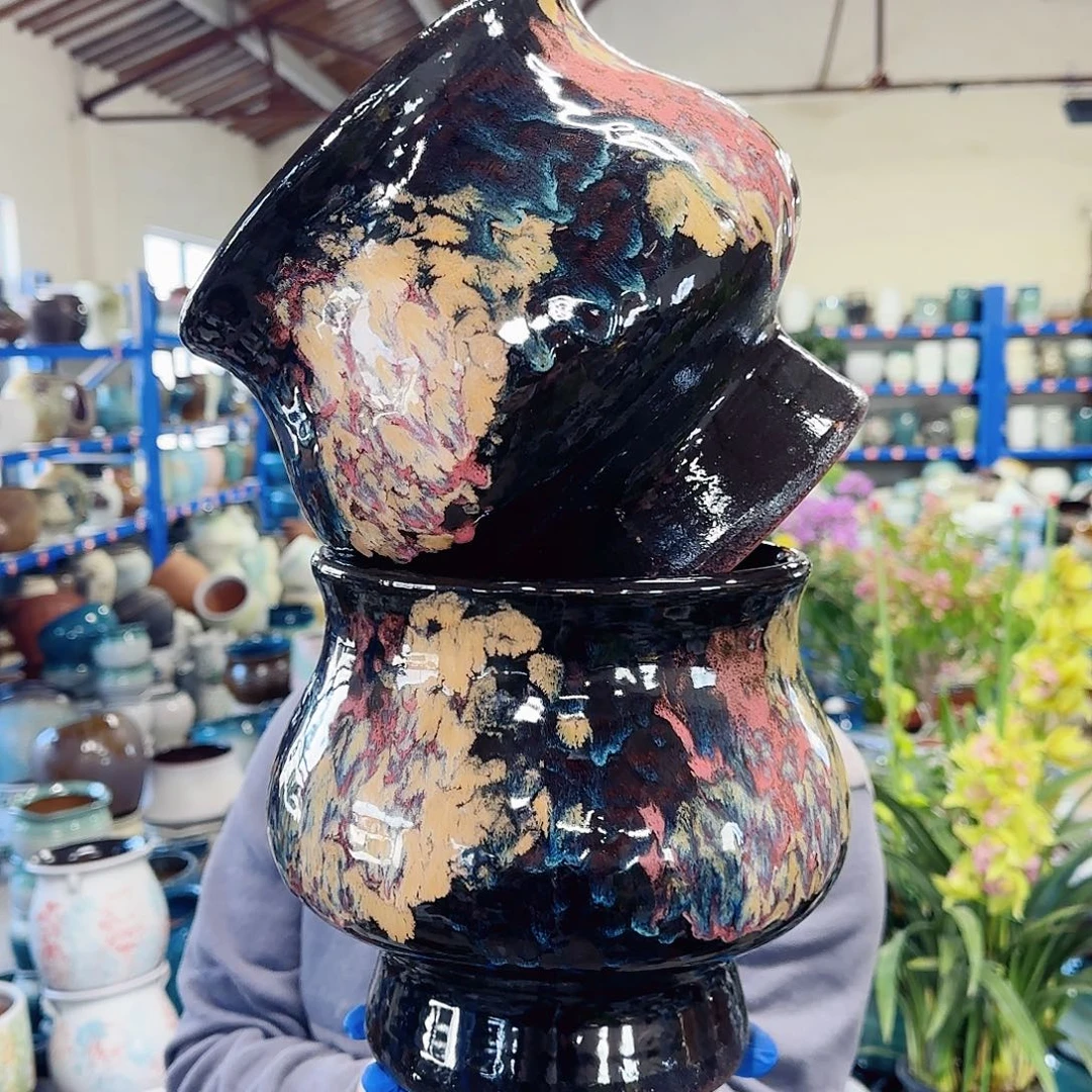 花盆紫砂高20口19