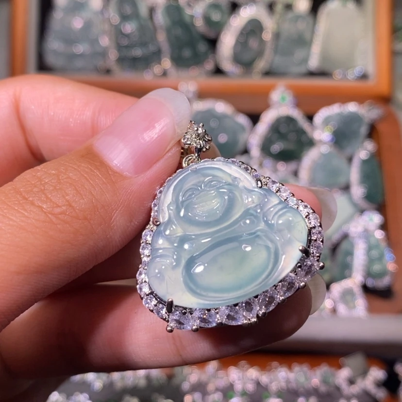 【闪购商品】翡翠未镶嵌颈饰天然