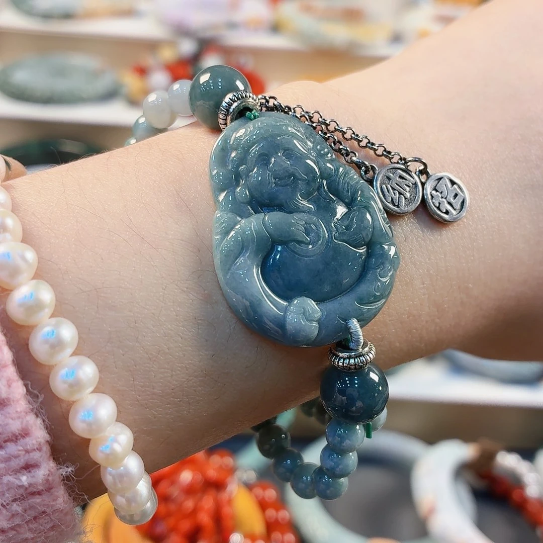 翡翠未镶嵌手链手串