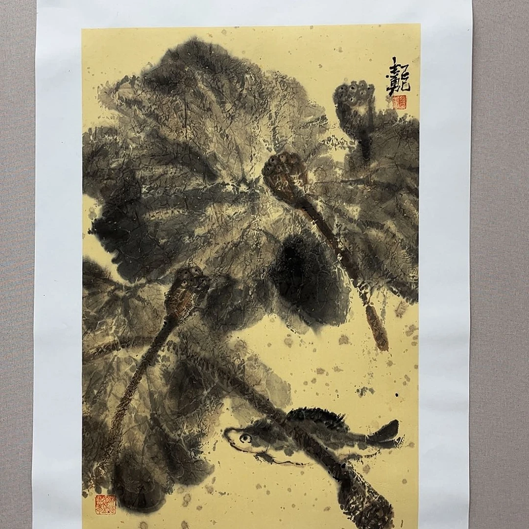 国画艺术家真人手绘