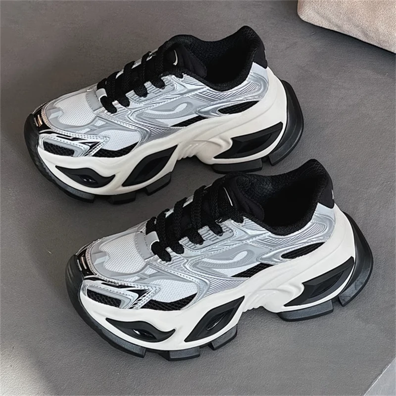 汪苏泷同款异瞳系列老爹鞋男女款冬季增高厚底猫眼机甲运动休闲鞋