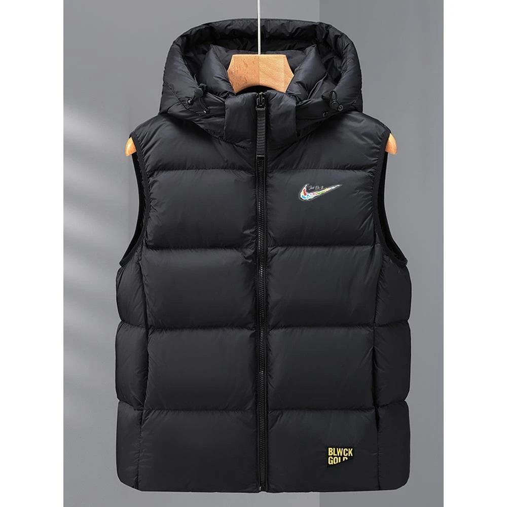2025新款黑金羽绒马甲男冬季马夹外穿加厚坎肩背心小众休闲