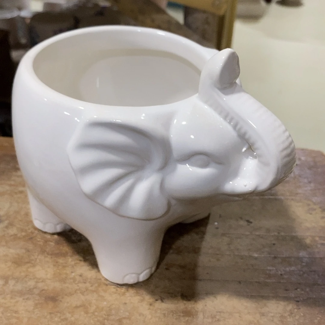 摆件陶盆有孔 瑕疵介意勿拍