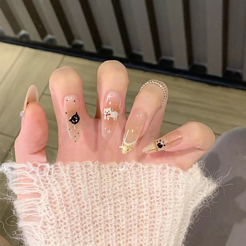 新款式纯手工美甲穿戴甲片高质量成品网红推荐指甲片高颜值BY1909