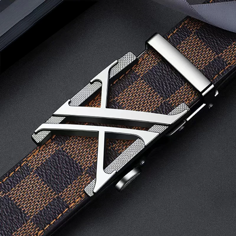 正宗牛皮皮带男款真皮腰带潮流年轻人休闲牛仔裤带商务百搭自动扣