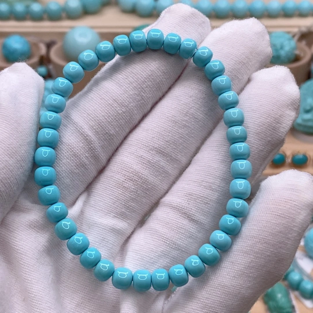 绿松石未镶嵌珠宝奇石5.5mm