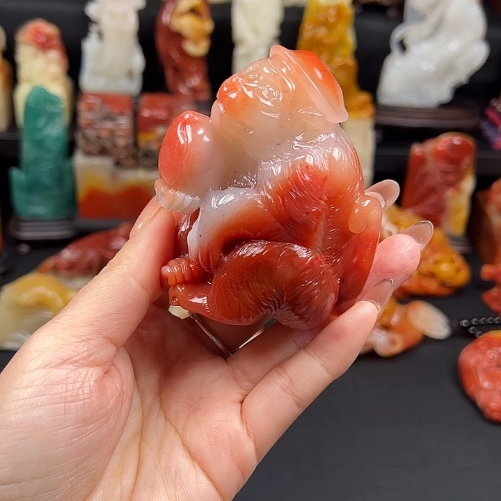 老挝石高山水冻石