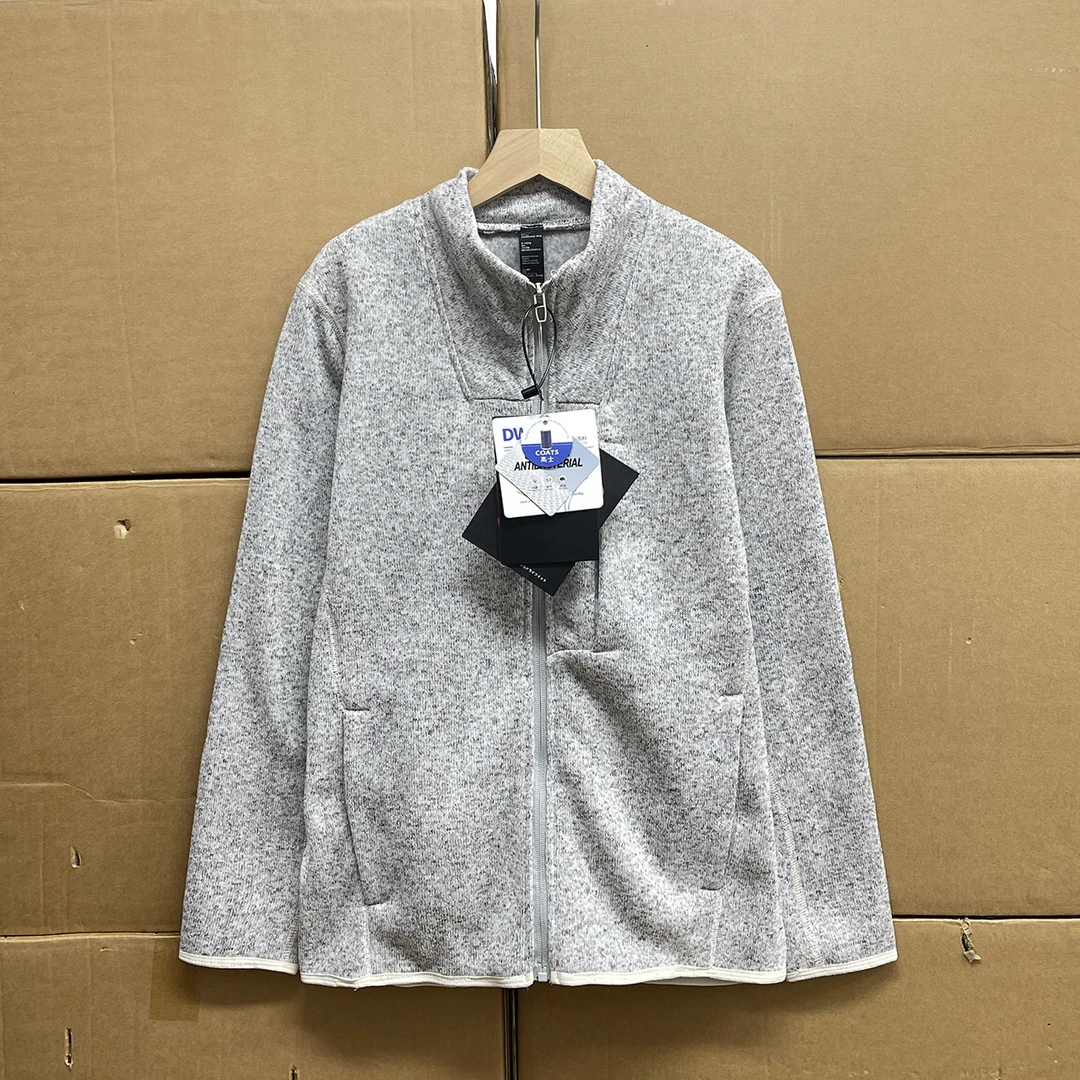 非沅！！LU系！户外男女同款立裁加绒外套运动立领针织机能风抓绒衣