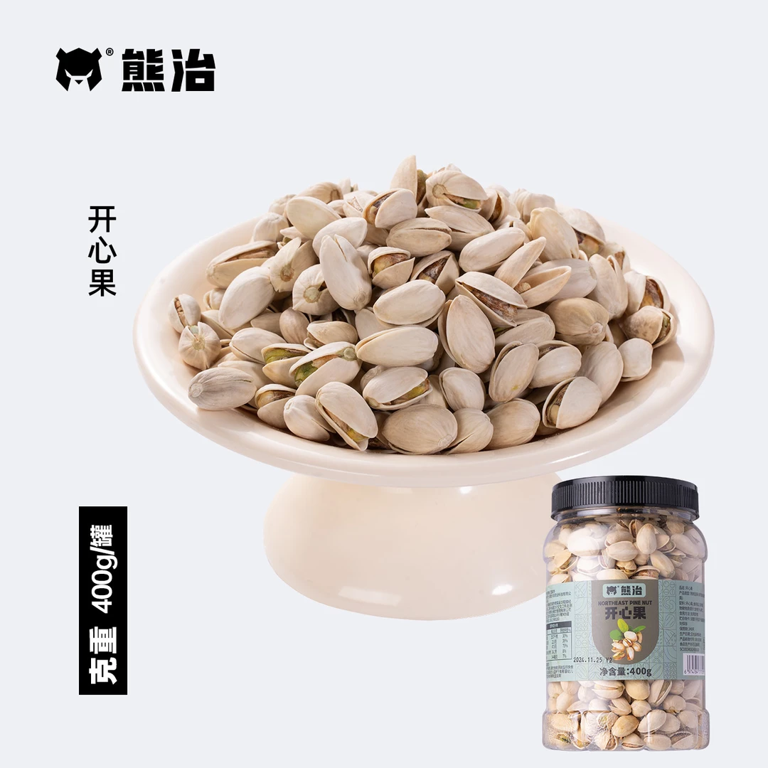 【FN】开心果+夏威夷果+巴旦木+琥珀核桃 400g/罐