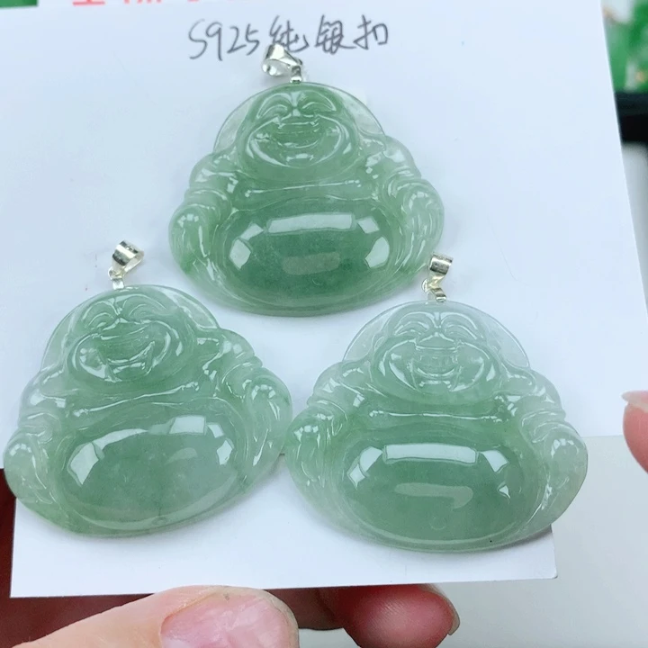 翡翠挂件银S925镶嵌多样性发其1